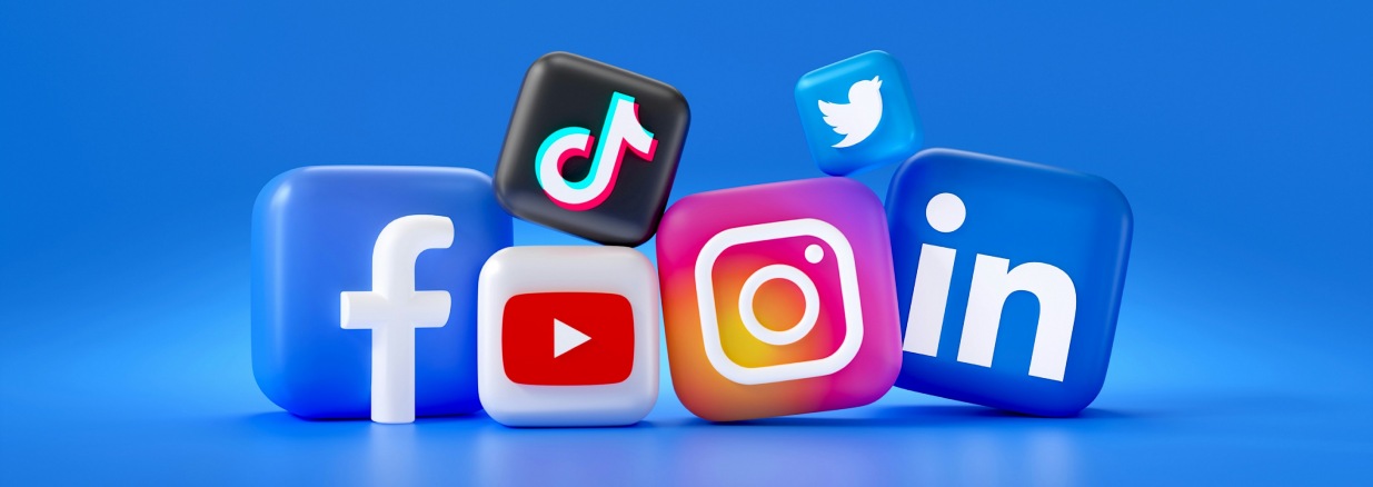 Ilustraciones de logos de diferentes redes sociales